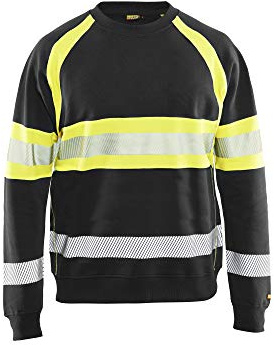Blakläder Unisex Hi Vis Sweater Sweater High-Vis Größe M in Marineblau/gelb