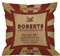 hgod Designs Dekorativer Überwurf-Kissenbezug Fall Vintage futtermitteln und Saatgut Sack Huhn Jute Kissen Baumwolle Leinen Outdoor Indoor quadratisch für Home Sofa Couch 45,7 x 45,7 cm rot braun