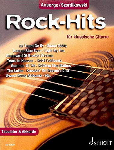 Rock-Hits 25 beliebte Songs für: Akustische Gitarre Notenbuch (mit Tabs) - Schott Music ED22820 9783795712471