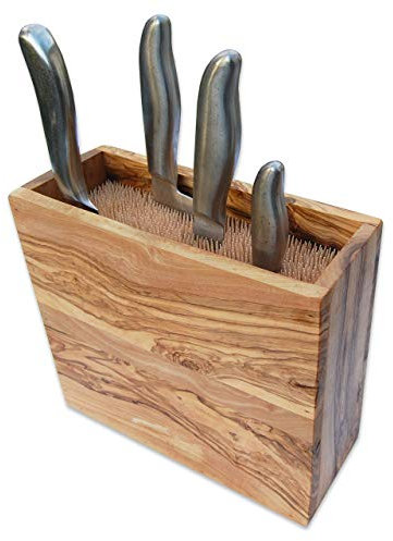 D.O.M.® MANHATTEN Knife Block Olive Wood