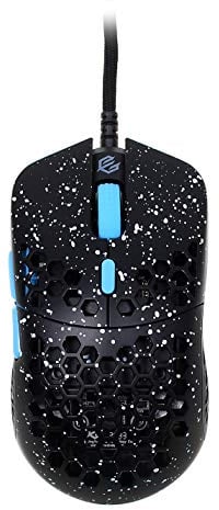 G-Wolves Hati S HTS Stardust Mouse Gaming Ultra Light Design Alveolare Wired Fino a 16000 DPI 3389 Sensore di potenza 49 g Nero