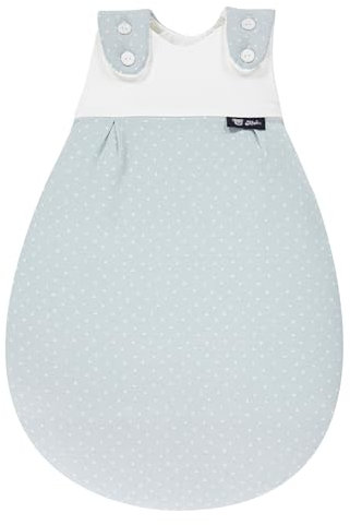 Alvi Baby Mäxchen Außensack Exclusiv I Baby-Schlafsack mitwachsend & atmungsaktiv I Kinderschlafsack waschbar I leichter Schlafsack,New Dots,86/92