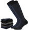 Citycalze Calze Uomo Lunghe in Caldo Cotone Righe + Fantasia - Made in Italy (Taglia 43-46, 3P Fantasia + 3P Righe)