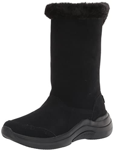 Skechers In Movimento Midtown Fascinate, Stivali alla moda Donna, Camoscio Nero, 36 EU