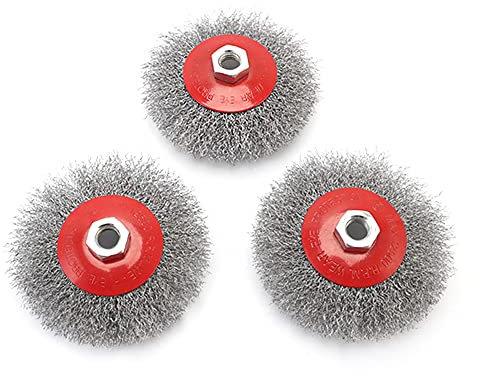 CENPEK 3pcs M14 Cup Twisted Knot Steel Crimp Wire Wheel Brush for Angle Grinder Tool Wire Brushes Cleaning Brush Hand Tools