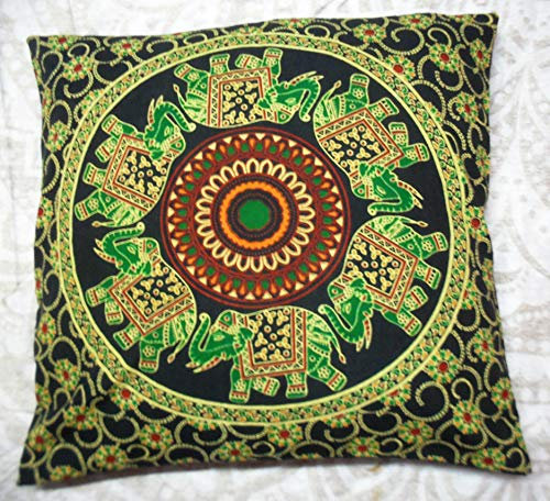 Kissenbezug Indischer Pouf Mandala Mehrfarbige Quadratische Kissenbezug Pom Pom Outdoor Boho Kissenbezüge Pet Bedding Wohnzimmer Dekorative Throw Kissenbezüge (50)
