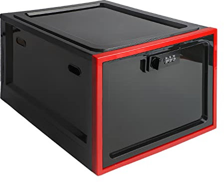 Medicine Lock Box - Refrigerator Lockable Box for Food Storage Locker - Stash Lockbox with Combination - Childproof First AID Locking Pill Case and Medical Organizer Bin - Ipad Tablet Phone Jail Box