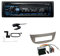 Alpine UTE-204DAB 1 DIN Autoradio DAB+ Bluetooth USB AUX-IN passend für Renault Twingo II 2009-2014 hellgrau