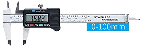 Digital Vernier Caliper, 0-100mm /0-4inch Electronic Caliper with Extra-Large LCD Screen Digital Precision Measuring Tools, Inch/Metric Conversion