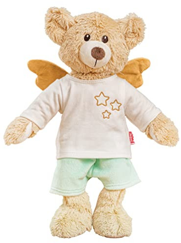 Heless 7 - Kuscheltier Teddy Hope mit Schutzengel-Outfit, ca. 22 cm großer Teddybär zum An- und Ausziehen, Liebhaben und als Spielgefährte