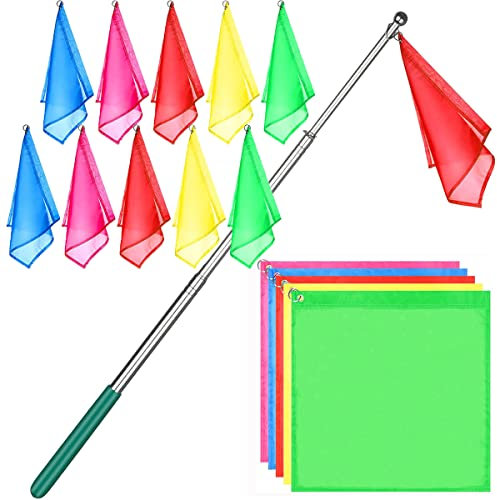 Reitsport-Trainingsflaggen, Reittrainingsausrüstung, Nylon-Flaggen mit Fahnenmast, Trainingsflagge, Reitfahne, Pferd, Longiertraining, Stab, Tierflagge, Trainingsstab, 10 Stück