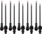SEZO Wasserdichte Stecker 2 Polig 5Pairs 2Pin IP65 Waterproof Elektrischer Steckverbinder mit 22AWG 20CM Verlängerungskabel für Innen Außenbereich LED Lichtleisten Kleine Größe 15mm Mutter