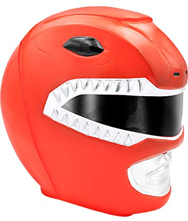 Funidelia Power Ranger Helm rot für Herren. Kostümzubehör für Erwachsene