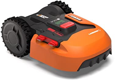WORX Landroid S WR184E Mähroboter für kleine Gärten bis 400 m² / Automatischer Rasenmäher für gepflegten Rasen mit Anwendungssteuerung, WLAN-Konnektivität, 20-50 mm Schnitthöhenbereich