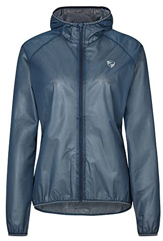 Ziener Damen NATINA Regenjacke - Fahrrad|Mountainbike|Outdoor - wasserdicht,atmungsaktiv,super leicht, hale navy, 36