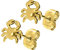 FILANGO 1 Paar Titan Ohrstecker Krabbe Damen Ohrring Schmuck Goldfarben