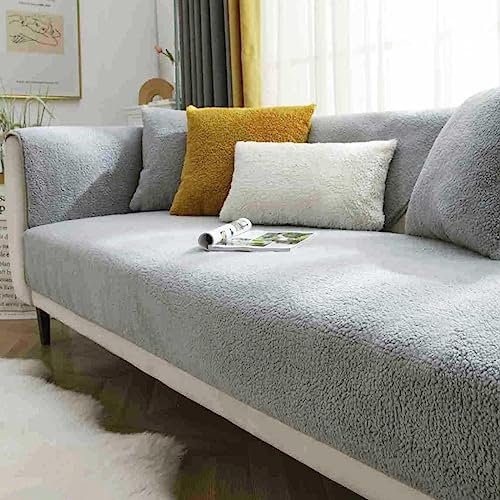MTHGH sofaschutz，Samt rutschfest l Form 1 2 3 4 Sitzer Sofabezug ，sofaschoner Katze Hund Decke ecksofa Outdoor Sofa Überwurf,J-110x240cm