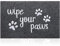 HLFMVWE Large Welcome Mat for Front Door Wipe Your Paws Doormat Rubber Non Slip Backing Funny Doormat Indoor Outdoor Rug Inside Gray Dirt Mat for Entryway Front Door Porch