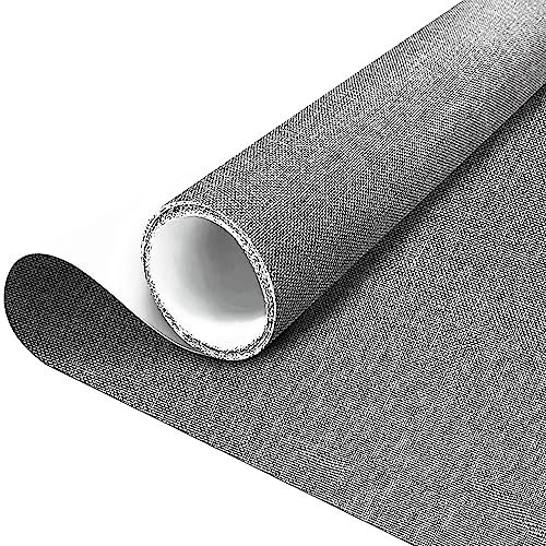 SZMMG Stoff Reparatur Patches Selbstklebend 40x200cm, Leinenstoff-Reparaturflicken Hellgrau, Stoffe-Reparaturaufkleber, Leinenstoff Selbstklebend für Autositze, Vorhang, Kopfteile, Möbel, Sofa