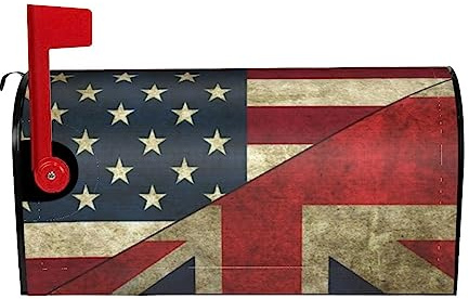 Mailbox Covers USA Uk Flag Print Magnetic Post Box Cover