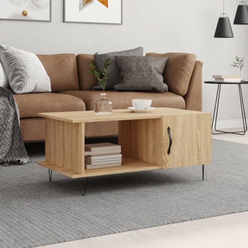 BaraSh Couchtisch Sonoma-Eiche 90x50x40 cm Holzwerkstoff Couchtisch Truhe Couchtisch Klein