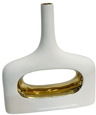 rockible Blumenvase, Keramikvase, Schreibtisch, Moderne Ornamentdekoration, Leichter, Schlafzimmer, Küche, Jahrestag, Arbeitsplatte, Viereck