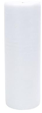 BARATTI Bobina Tulle Glitter 25 Cm X 50 Metri, Tinta Unita per Decorazioni, Feste di Matrimonio, Natale (Bianco)