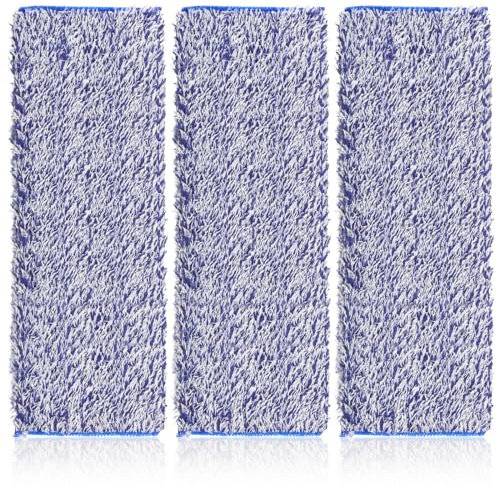 3 Pack Microfiber Dusting Pad for Bona Family of Mops, Washable & Reusable Pads for Bona Hardwood Floor Cleaner Mop, Mop Pads Refill for Hard Surface Floors