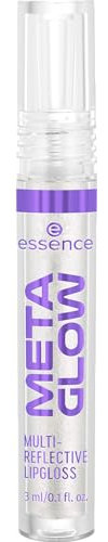 essence META GLOW MULTI-REFLECTIVE LIPGLOSS, Nr. 01, Silber, pflegend, sofortiges Ergebnis, glänzend, schimmernd, vegan, ohne Parabene, ohne Mikroplastikpartikel, Nanopartikel frei, 3er Pack (3x3ml)