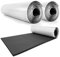 1QM Lot de 3 rouleaux de tapis acoustiques autocollants en mousse pour voiture, caravane, 50 x 200 x 1 cm, ignifuge, étanche