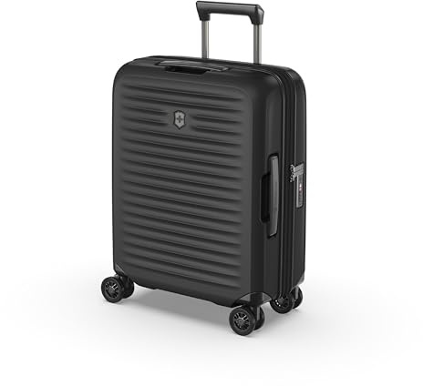 Victorinox Airox Advanced Global Hardside Carry-On, Handgepäcktrolley, Leicht, Damen/Herren, 40 x 20 x 55 cm, 35 l, Erweiterbar, Schwarz