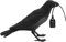 LEDSONE Black Birds Table Lamps Resin Crow Desk LED Lamp E27 Base Modern Raven Art Deco Bedside Decor Plug in Cord Table Lamps for Bedroom, Office, College Dorm, Right Black Wall