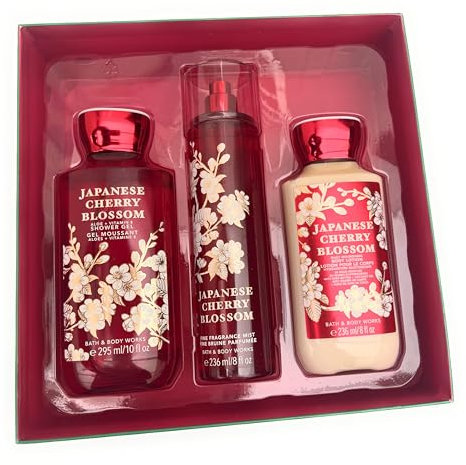 Generic Bundle of Japanese cherry blossom body mist, lotion and shower gel