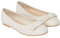 Dorothy Perkins Wide Fit Paris Bow Detail Ballet Pumps, 3, Cream