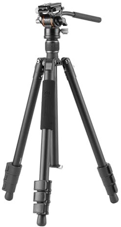 Vanguard Vesta GO 234AV10 - Trípode de Viaje de Aluminio, rótula de vídeo