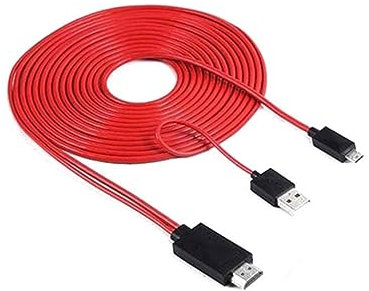 FELTECHELECTR Usb Adapter Cable for Note Connect Mobile Devices to Tv Built Receiver Supports Easy Setup for Streaming