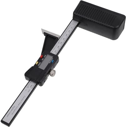 MERRYHAPY Höhenmesser Aus Kunststoff-messschieber Elektronisches Lineal Mit Lcd-anzeige Messwerkzeug Für Holzbearbeitung Magnetischer Fuß Feineinstellung Per Daumenrolle