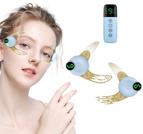 EMS Massaggiatore per occhi per la bellezza degli occhi, massaggiatore elettrico per gli occhi con 9 ingranaggi, 3D, anti-rughe, per rimuovere il dispositivo per gli occhi, rughe (1 massaggiatore per