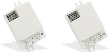MQODLFP 2X 5.8GHz Mini Microwave Radar Motion Sensor Switch AC85-265V Intelligent Human Body Sensor Switch Motion Light Switch