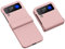 ZKGCG Compatibile con Samsung Galaxy Z Flip 4-5G Cellulare Cover[Oro Rose] Custodia Ultra Sottile Silicone Bumper Antiurto Protezione Case+HD Vetro Temperato per Samsung Galaxy Z Flip 4-2022