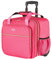 VEVOR Sac à Roulettes pour Ordinateur Portable 17,3 pouces, Mallette à Roulettes pour PC, avec 2 Roues Fixes, Poignée Télescopique à 4 Hauteurs, pour Travail, Voyages d'Affaires, Femmes, Hommes, Rouge