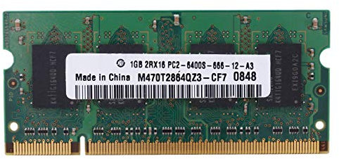 Rtxbvg Memoria RAM para PortáTil DDR2 1GB 2RX16 800MHZ PC2-6400S Memoria para PortáTil SODIMM de 200