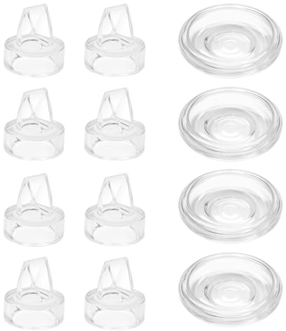12Pcs Duckbill Valve and Silicone Diaphragm, Compatible with Momcozy S9 Pro/S12 Pro/S9/S12 Breastpump, Electric Breast Pump Replacement Parts Accessories