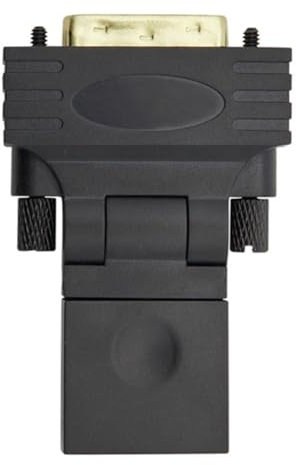 Eeuye DVI zu -Kompatibler Adapter, Männlich zu Weiblich, 360-Grad-Drehbarer Schwenkadapter für HDTV, Grafikkarte