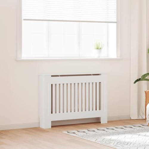Générique Cache-radiateur 112 cm MDF Blanc,Maison & Jardin,Accessoires pour appareils électroménagers,Accessoires pour radiateurs,Blanc,9.45 KG,242189