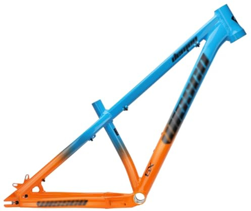 FKXSXAZ Aluminium-XC-Hardtail-Rahmen, 26/27,5 Zoll MTB-Land-Slope-Rahmen, 44–56 mm Schnellspanner-Hinterbaubreite 135 x 9 mm