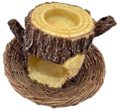 APGLSXY Resin Bird House Tree Stump Bird Feeder Garden Decoration Wildlife Bird Feeder