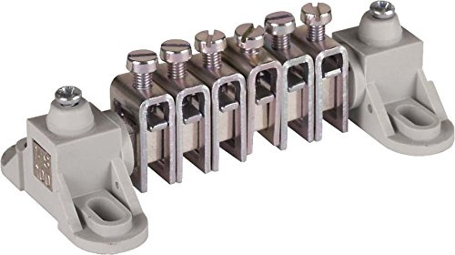 Dehn 563105 – Bar equipotencial Mini 6 x 2,5–16 mm2 MS/Gal SN