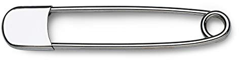 Net Bag pins Brass for Laundries 3.00 x 108 mm Silver col