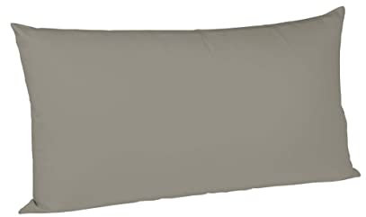Fleuresse Colours Kissenbezug, Mako Satin, Grau, 50 x 80 cm